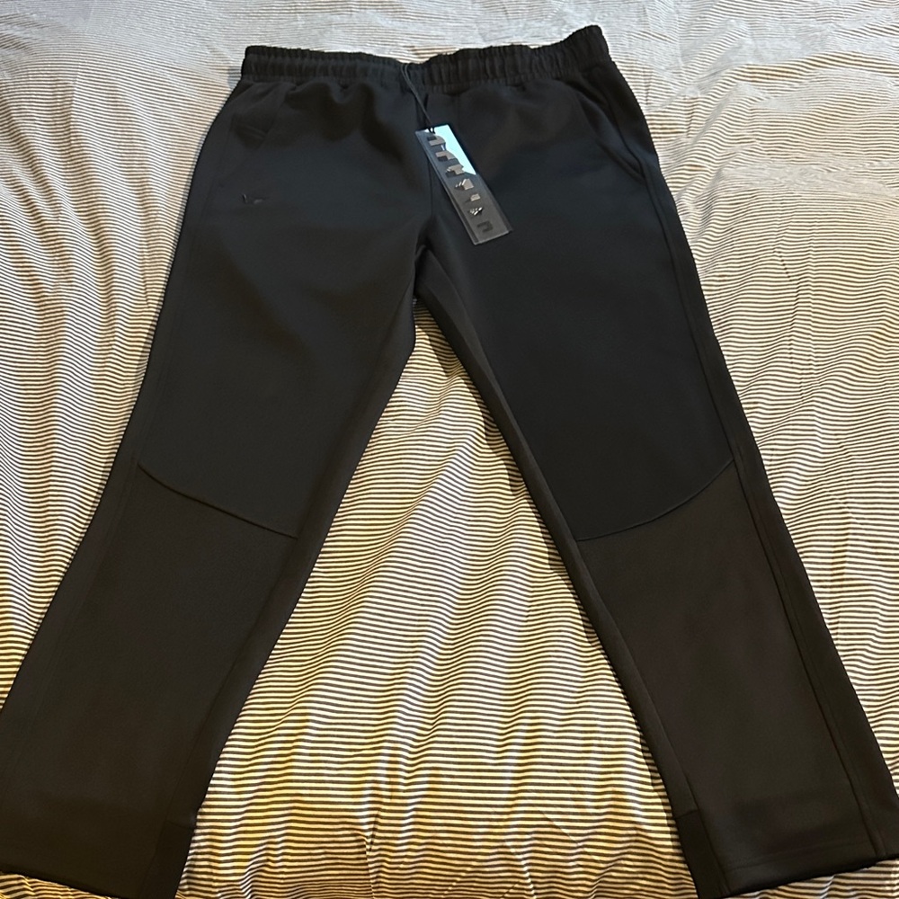 Men's Black Joggers with Elastic Waistband